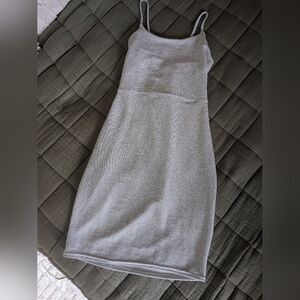 Silver Sparkle Mini Dress